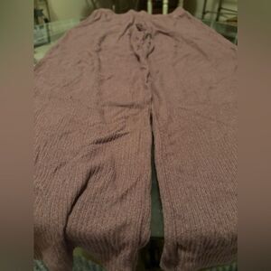 Victoria’s Secret Pink Ribbed Flare Sweatpants